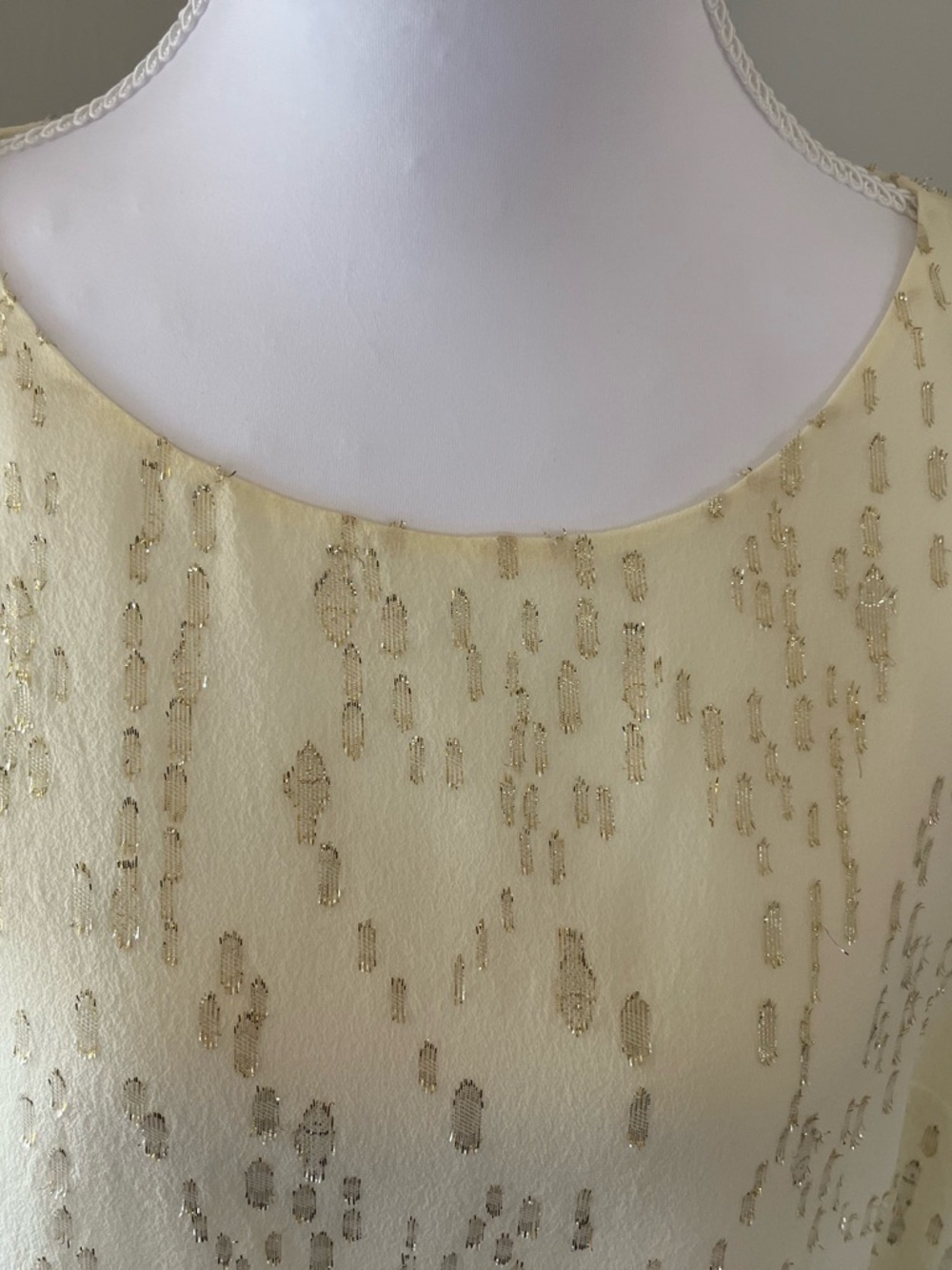Lilly Pulitzer Cream Foiled Top